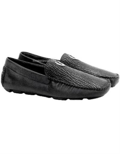 Men's Black Vestigium Genuine Sharkskin Stylish Dress Loafer Full Leather Lining 1   - from alligatorwarehouse.com