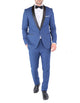 Mens Skinny Fit Shawl Prom Tuxedo in Indigo