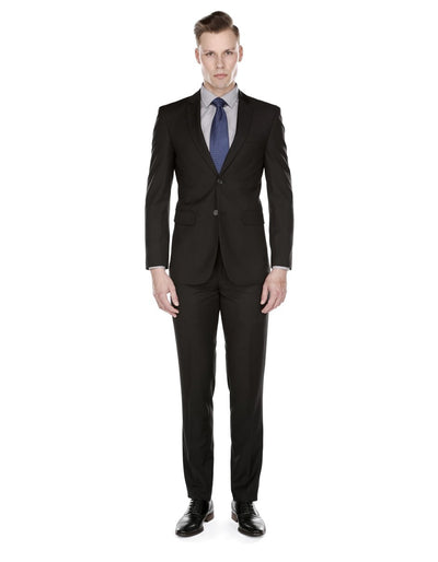 Mens Skinny Slim Funeral Suit Black 1 UC-5140  - from alligatorwarehouse.com