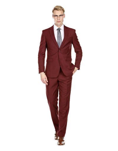 Mens Skinny Slim Suit Burgundy 1 IF-6575  - from alligatorwarehouse.com