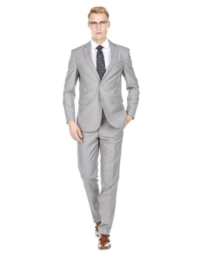 Mens Skinny Slim Suit Light Grey 1 6D-8152  - from alligatorwarehouse.com