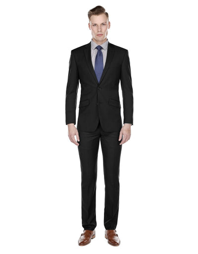Mens Slim Modern Suit Black 1 B3-0697  - from alligatorwarehouse.com