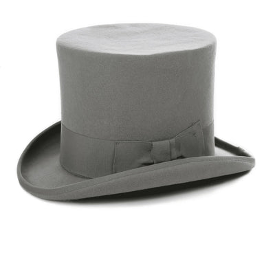 Mens Dress Tophat in Grey 1   - from alligatorwarehouse.com
