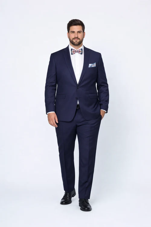 Men's Rossiman Rossi Man Brand Tapered Plum Leg Lower Rise Pant & Get Skinny 1 Button Slim Fit Peak Lapel Suit 100% Wool