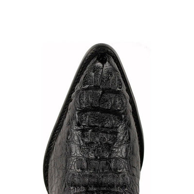 Mens King Exotic Caiman Hornback Cowboy Boots Black (4980205) 2   - from alligatorwarehouse.com