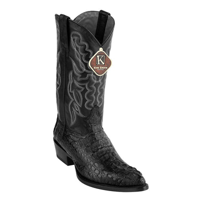 Mens King Exotic Caiman Hornback Cowboy Boots Black (4980205) 1   - from alligatorwarehouse.com