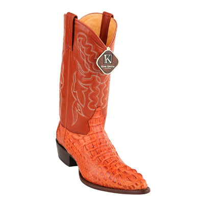 Mens King Exotic Caiman Hornback Cowboy Boots Cognac (4980203) 1   - from alligatorwarehouse.com