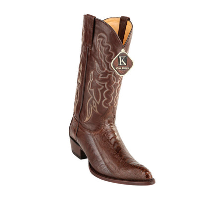 Mens King Exotic Ostrich Leg Boots Brown (4980507) 1   - from alligatorwarehouse.com