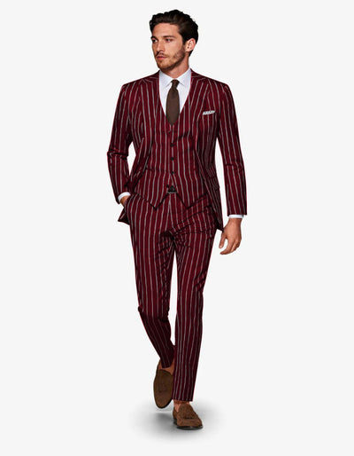 Mens  Black Chalk Pinstripe Gangster suit - 1920s suit - Mobster Suit 7 BY-0008  - from alligatorwarehouse.com