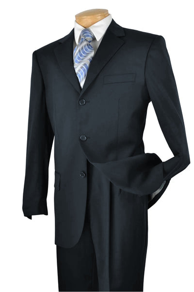 Mens Classic 3 button 2 Piece Suit in Navy 3 5802K-Navy-38R  - from alligatorwarehouse.com