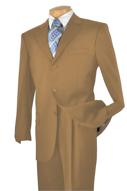 Mens Classic 3 button 2 Piece Suit in Navy