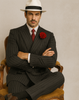 Mens Double Breasted Gangster Pinstripe Six Button Suit in Charcoal and Olive 6   - from alligatorwarehouse.com