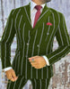 Mens Double Breasted Gangster Six Button Suit in Black 6 Bold-40  - from alligatorwarehouse.com