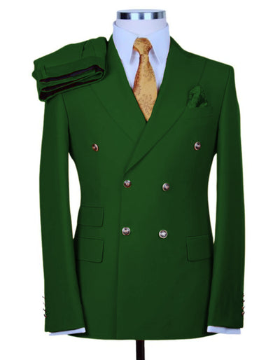 Designer Mens Double Breasted Gold Button Suit in Khaki 5   - from alligatorwarehouse.com