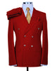 Designer Mens Double Breasted Gold Button Suit in Khaki 2   - from alligatorwarehouse.com