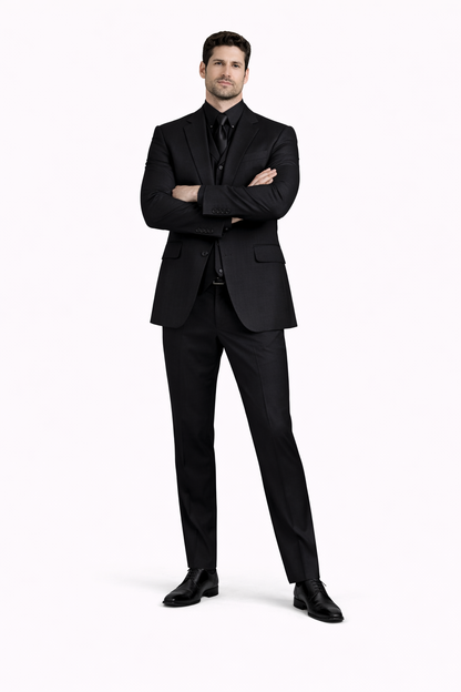 Mens John Wick Vested Black Suit Costume