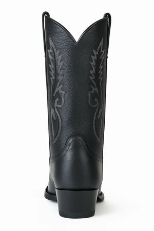 Mens Los Altos Genuine Deer Leather Boots Black