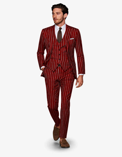 Mens  Black Chalk Pinstripe Gangster suit - 1920s suit - Mobster Suit 4 BY-0008  - from alligatorwarehouse.com