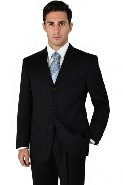 Mens Classic 3 button 2 Piece Suit in Navy 13 5802K-Navy-38R  - from alligatorwarehouse.com