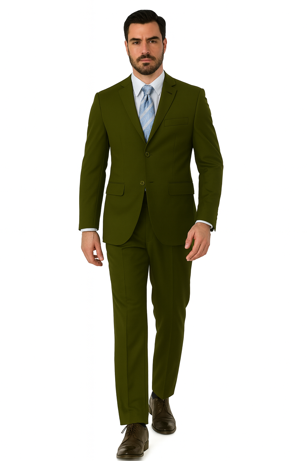 Mens Classic 3 button 2 Piece Suit in Navy