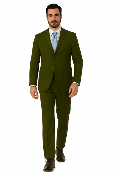 Mens Classic 3 button 2 Piece Suit in Navy 26 5802K-Navy-38R  - from alligatorwarehouse.com