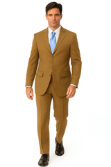 Mens Classic 3 button 2 Piece Suit in Navy