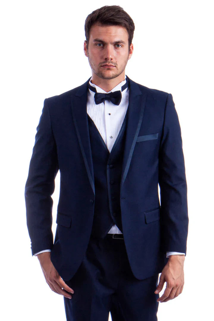 Men’s Grey 2 Button Trim Cowboy Tuxedo with Vest, Western Wedding Formal Suit