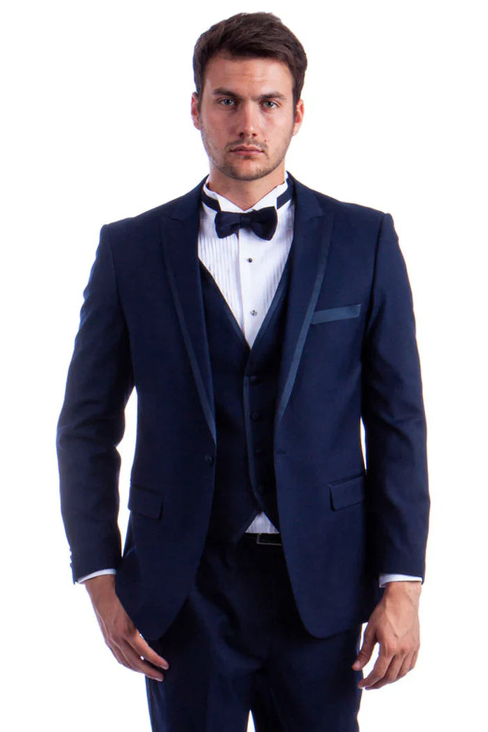 Men’s Grey 2 Button Trim Cowboy Tuxedo with Vest, Western Wedding Formal Suit