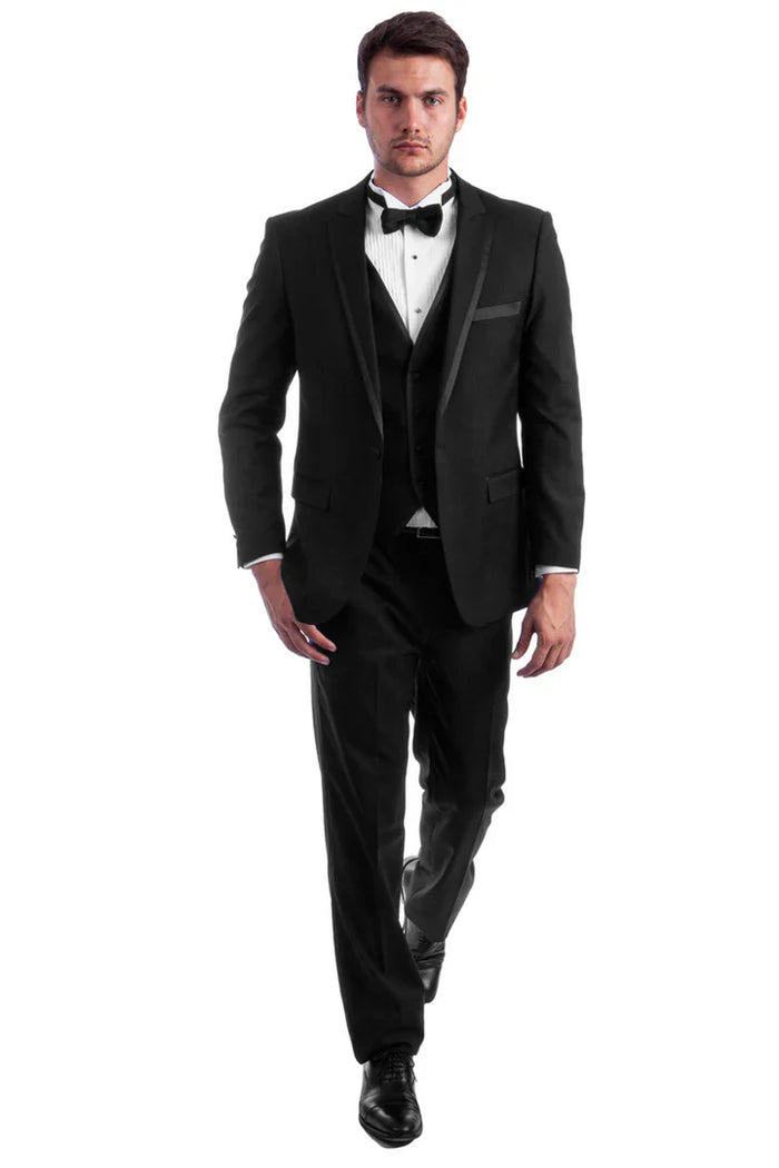 Men’s Grey 2 Button Trim Cowboy Tuxedo with Vest, Western Wedding Formal Suit