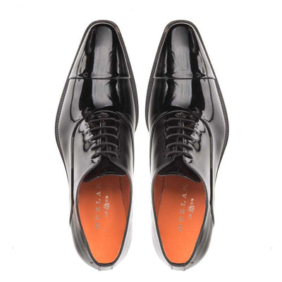 Mezlan Black Patent Leather Formal Oxford 5   - from alligatorwarehouse.com