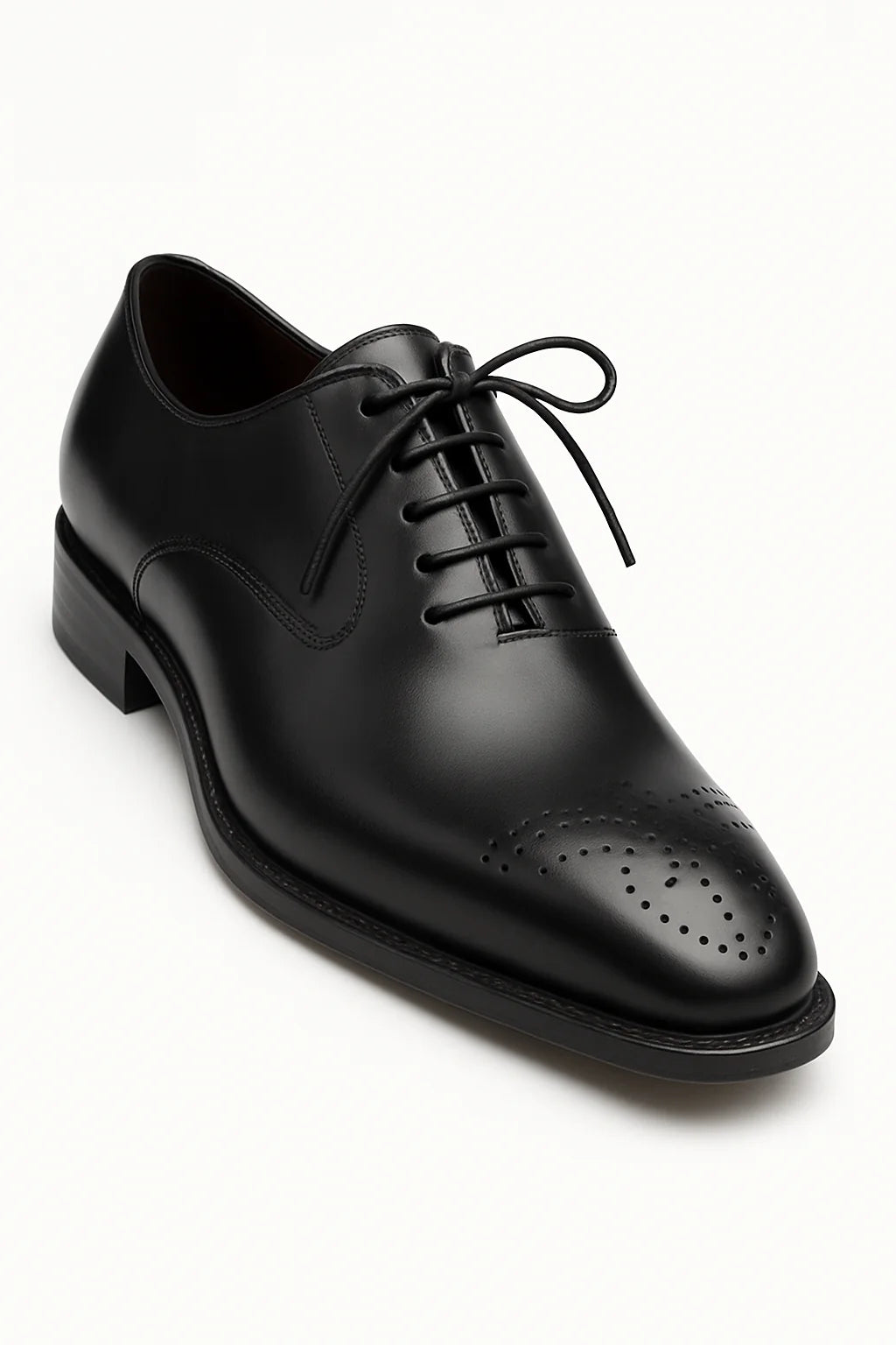 Mezlan Gavino Black Calfskin Leather Mens Oxford