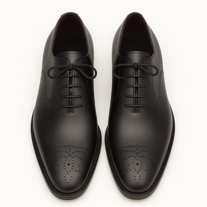Mezlan Gavino Black Calfskin Leather Mens Oxford