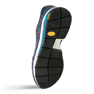 Quevedo Crocodile Sneaker Jeans/Blue By Mezlan Made In Spain Brand 4   - from alligatorwarehouse.com