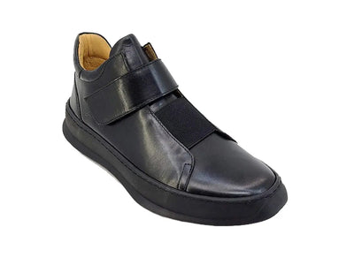 Mid Top Burnished Leather Sneaker 4 ks671-01BURG75  - from alligatorwarehouse.com