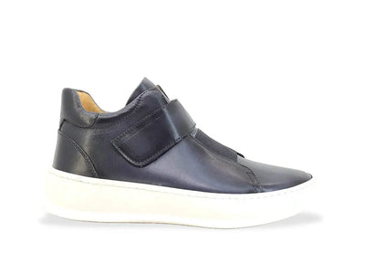 Mid Top Burnished Leather Sneaker 7 ks671-01BURG75  - from alligatorwarehouse.com