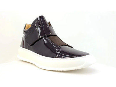 Mid Top Burnished Leather Sneaker 12 ks671-01BURG75  - from alligatorwarehouse.com