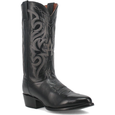 Dan Post Men’s Milwaukee 13 Round Medium Toe Black Leather Cowboy Boot 1 DP2110R_6.5_D  - from alligatorwarehouse.com