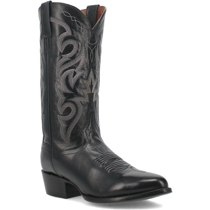 Dan Post Men’s Milwaukee 13 Round Medium Toe Black Leather Cowboy Boot