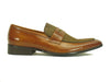 Mix Media Calfskin Penny Loafer 3 KS2240-12CCBLACK105  - from alligatorwarehouse.com