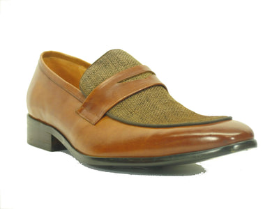 Mix Media Calfskin Penny Loafer 5 KS2240-12CCBLACK105  - from alligatorwarehouse.com