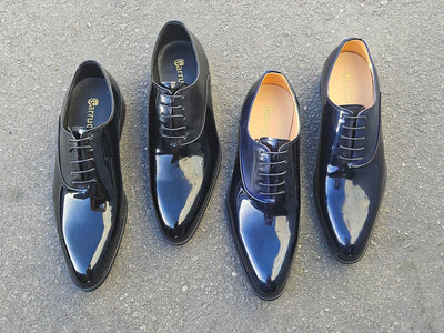 Mix Media Patent Leather Oxford 2 KS479-611PBLACK105  - from alligatorwarehouse.com