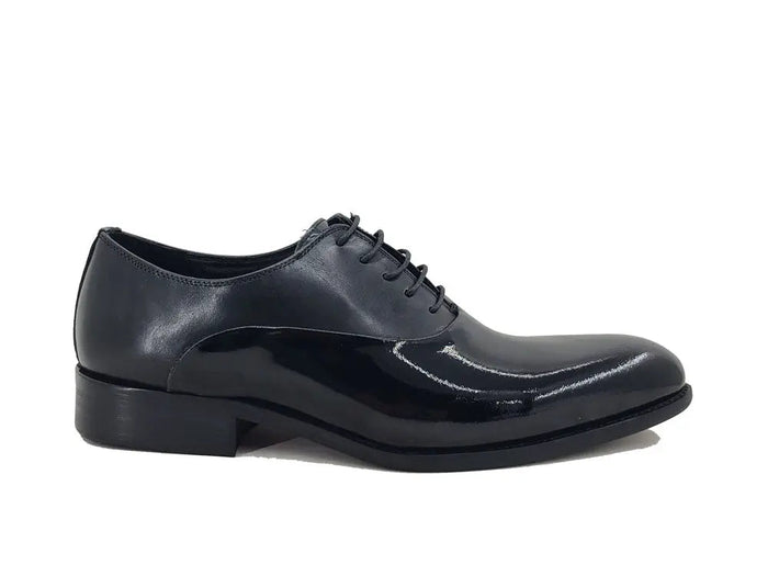 Carrucci Mix Media Patent Leather Oxford