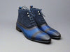 Mixed Media Lace-up Suede Boot 6 KB524-11COGN105  - from alligatorwarehouse.com