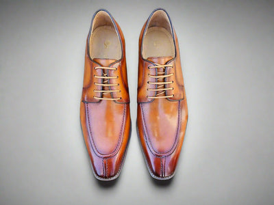 Moc Toe Oxford in Leather Sole 2 KL903-07COGNAC75  - from alligatorwarehouse.com