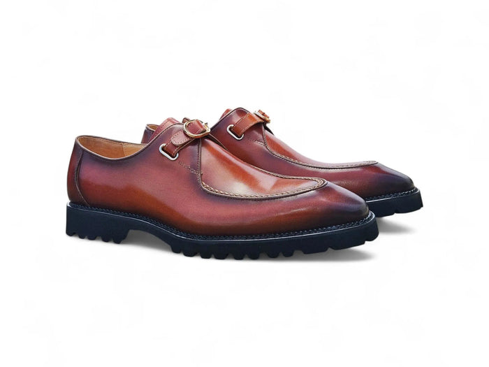 Carrucci Moc Toe Single Monk Loafer