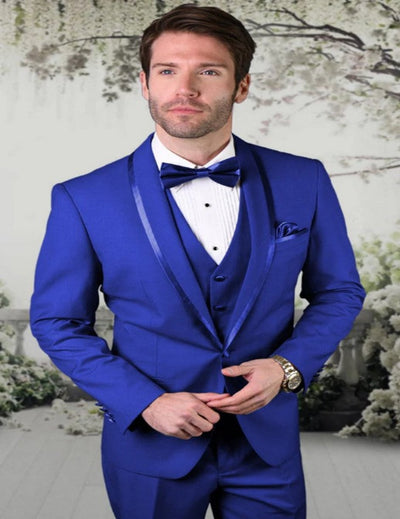 Blue Prom Suit - Blue Homecoming Outfits For Guys Modern Shawl Lapel Royal Blue 1   - from alligatorwarehouse.com