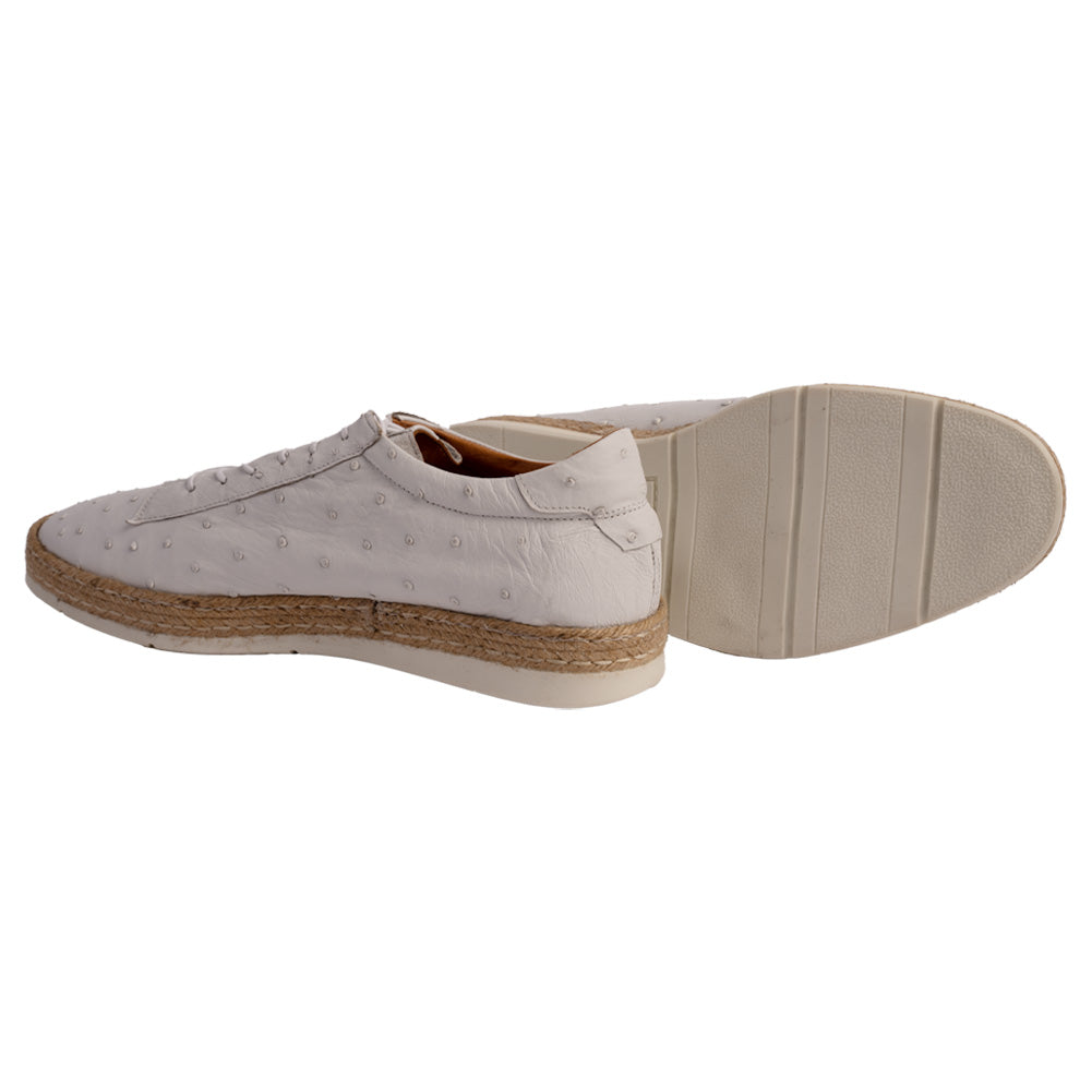 P0104 Monaco Genuine Ostrich Sport- White