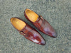 Monk Strap Buckle Leather Shoes 18 KS503-39BLACK75  - from alligatorwarehouse.com