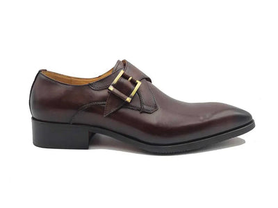 Monk Strap Buckle Leather Shoes 19 KS503-39BLACK85  - from alligatorwarehouse.com