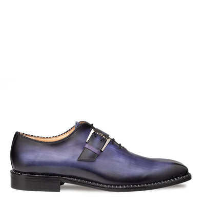 Machado Oxford Monk Strap Purple By Mezlan Made In Spain Brand